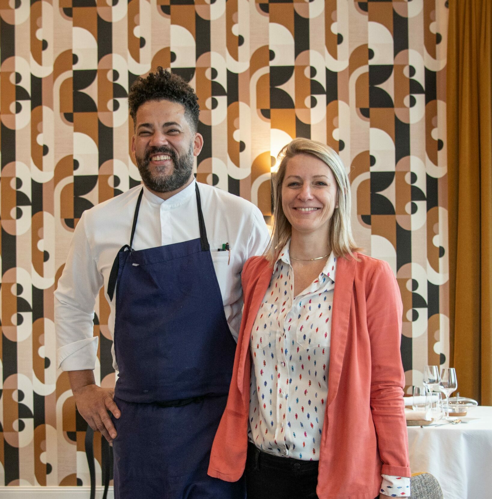 Couple Marion ANTCZAK & Maye CISSOKO - Maison Burnel - Restaurant gastronomique à Rouvres en Xaintois